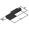 2 pieces flag with pin hinge welded to welding swing gates hinges