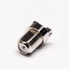 Edge Mount Right Angle Nickel Plated Jack F Type PCB Mount Connector