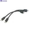5PIN Connected micro usb male to micro usb male OTG function cable