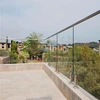 stainless steel glass stair railing post, stair railing post attachment