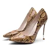 Women Slip on 12cm Stiletto High Heel Pumps Simple Shoes