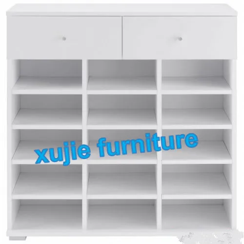 White 15 Cube With Shelf Or Drawer Organizer Stackable Shoe
