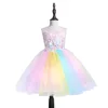 2019 Ebay Amazon hot selling colorful children evening flower girl wedding dress popular