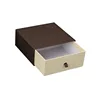 All White Cosmetic Sliding Gift Rectangle Cardboard Eco-friendly Drawer With Cotton String Handle Slide Out Carton Wine Box