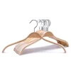 Durable Wooden Clothes Hangers with Soft Non-Slip Stripes