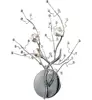Hangson lighting 610091-3 branch crystal chandelier 3 light halogen wall sconce with clear K9 crystal in polished chrome