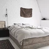 Best selling 100% french black linen bed sheet /bedding sheet linen