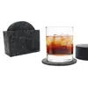 2019 simple design Round Drink Absorbent Felt Coasters with Holder