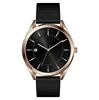 High quality small moq minimalist ultra thin stainless steel case fashion wrist watch custom your own logo