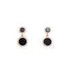 Geometric Earrings compact round drilled Earrings 925 silver needle popular Earrings