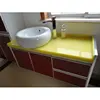 Mixed colors Joint invisible man made marble wash basin mirror cabinet for home application