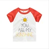 Bulk wholesale price baby/boys short sleeve t-shirt with cute printing