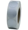 Hybsk Metallic Silver Labels 1" Round Color Coding Dots Stickers Total 1,000 Per Roll (1 Roll)