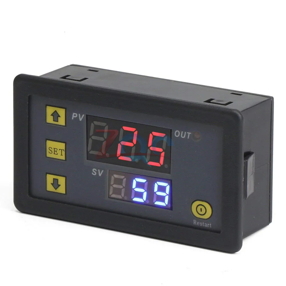 AC 110V -220V LED Digital Display Time Delay Relay Adjustable Switch Relay Module Cycle Timer Controller for Vehicle Car