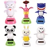 solar energy bobble head for car display,custom cartoon animal shaking head toy,oem creative moving head kid toy