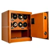 Hotel Deposit watch winder safe box with PU Leather safe box