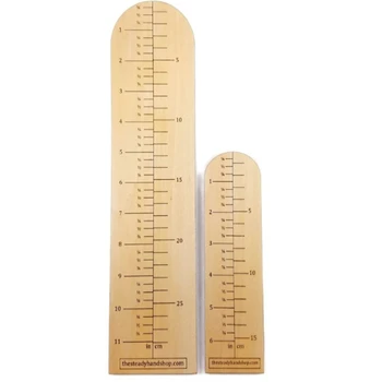 custom plywood laser cut wooden knitting tool sock ruler wood craft