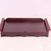 Low price sale red lacquer plain wood table calendar base multi function with your date paper for gift 2019