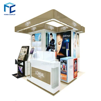 cosmetic showcase cabinet display larger