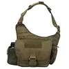 Outdoor Military Crossbody Single Sling Bag with Side Mesh Pocket for Bottle