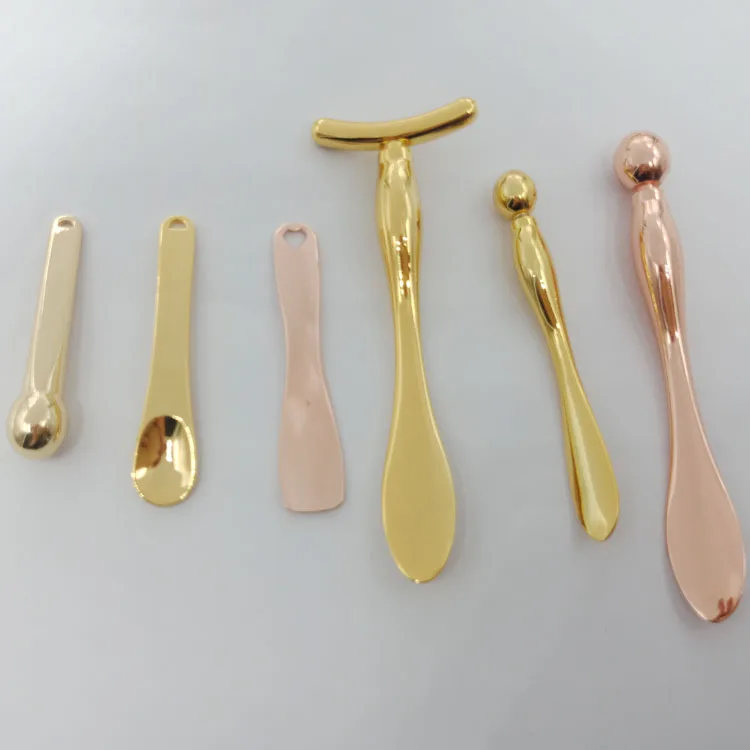 
rose quartz roller Custom stainless steel cosmetic spatula 