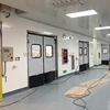 Stainless steel double-action swinging traffic door for commercial kitchen