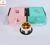 wholesale recyclable latest lovely food packaging paper birthday cake box with handle