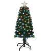 3 Foot Prelit Led Premium Hinged Artificial Christmas Pine Tree with Solid Metal Legs 100 Color Changing led Lights