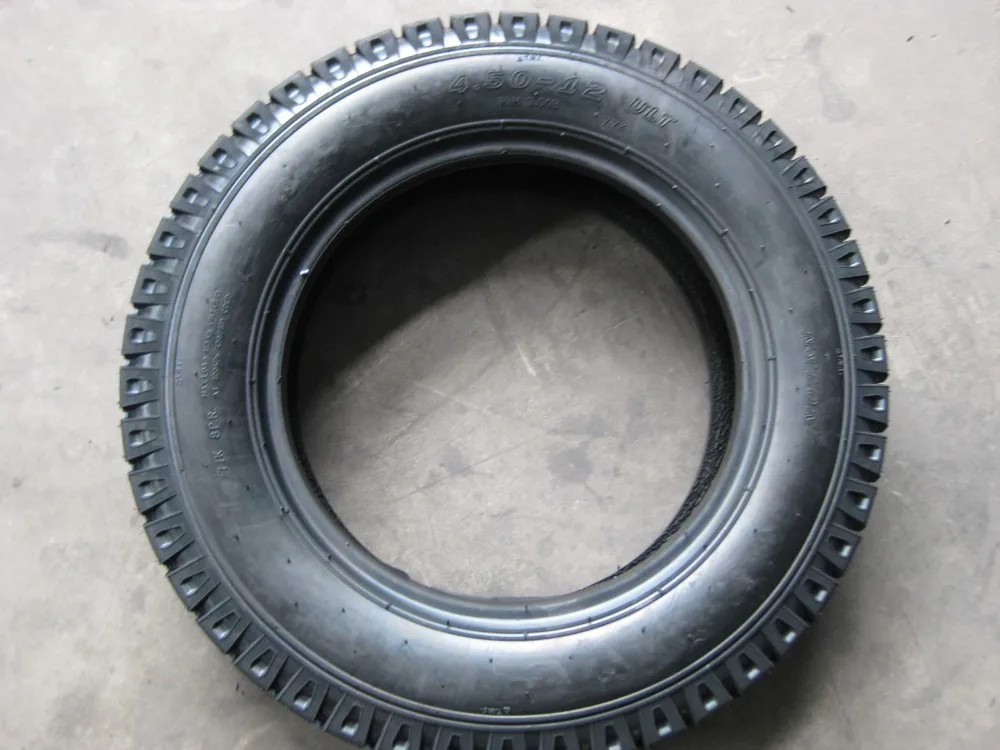 Deestone 4.00-12 Front Tractor Tires (2-Pack) – Tri-Rib F-2 4PR For Farmall/Case IH