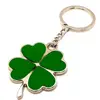 Promotional Lucky Four Leaf Clover Shamrock Keyring Keychain Gift CM238
