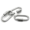 304 Stainless Steel Quick link Chain Fastener Hook Carabiner Camping Quick Link Lock Ring