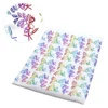 Custom Rainbow Colorful Flower Leaf Printed Cotton Fabric 79782