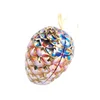 Pine Cone Shaped gold tin candy box