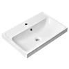 Bathroom Modern Rectangular Vessel Resin Basin Drop In Sink