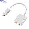 Type c 7.1 sound pc audio cable Splitter Adapter with Male to 2 Port Female for Earphone and Headset