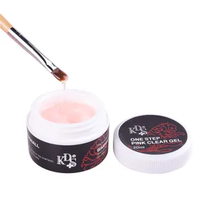 kds supplies nail builder sticky jewelry pink white transparent uv gel