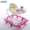 new model low price Wholesale 8 wheels plastic rolling baby walker/baby carriage with animal toy