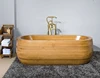 Freestanding Luxury Sanitary Wooden Bathtub Whirlpool bathroom Wood Tub