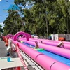 Three Lane Inflatable Giant Water Slide Slip N Slide Inflatable City Of Water Slide For Adult