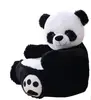 free sample plush panda animal sofa bed/funny fluffy plush stuffed panda bear sofa for kids gift rest nap and read books