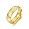 Handmade Retro Stainless Steel Men Gold Ring Chic Design Jewelry
