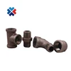 black iron cast malleable iron pipe fittings equal tee Hydraulic Hex Hose Connector Nipple
