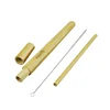 Amazon New Product Eco-friendly Natural Bamboo Straws Reusable Organic Drinking Straws Straw Cleaner Brushes for Party