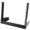 8U Open Frame Rack - Steel - 2 Post Free Standing Desktop Server Room Rack for Computer / AV / Media & IT Equipment