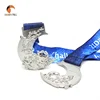 3D Embossed Design Shiny Silver Czech Commemorate Medal Wholesale Souvenir Medal As Gift & Collectible
