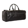 Black men's weekender duffel bag travel sport bags for wholesale genuine leather travel bag