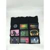 SOUND MUSIC Activated LED LIGHT FLASHING EQUALIZER DJ rave PARTY concert T-SHIRT