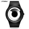 SINOBI Men Watches Fashion Vortex Concept Quartz Watch Mens Style Stainless Steel Band Modern Unique Creative Dial Wrist Watches