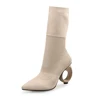 Guangzhou High Quality Fashion Fly Knitted Sock Boots Factory