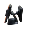 Factory retail 15.6 inch true flat touch screen dual monitor pos computer